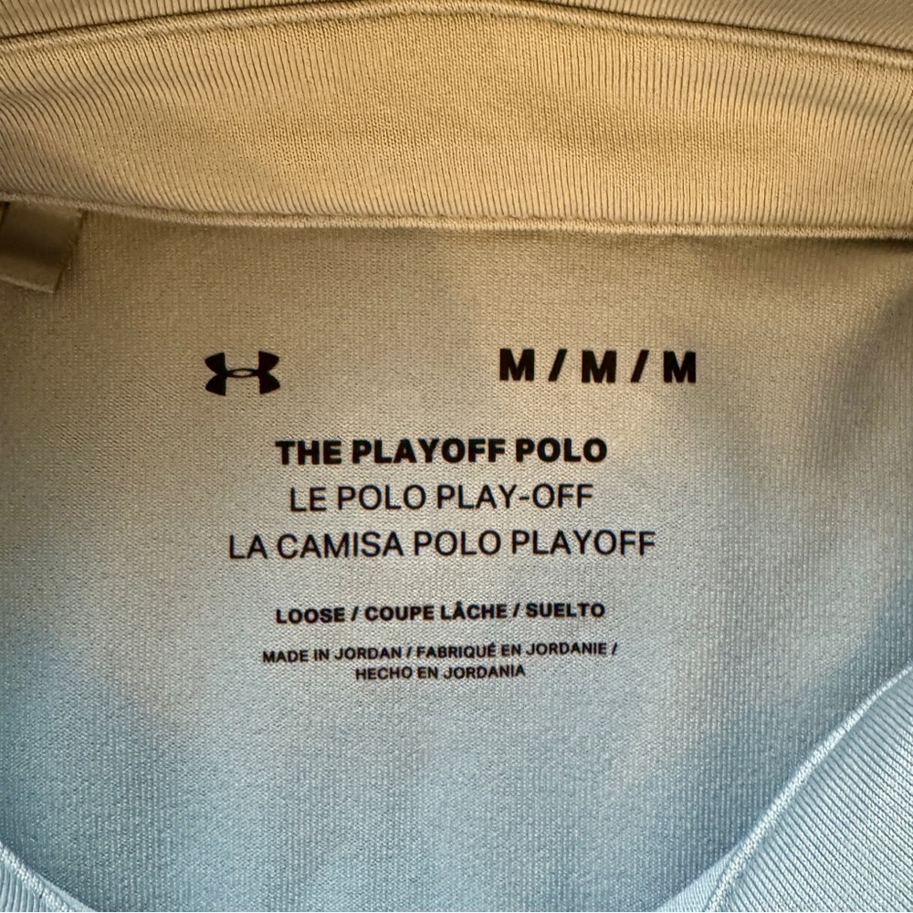 Under Armour Men's Light Gray Polo Shirt - Picture 2 of 5